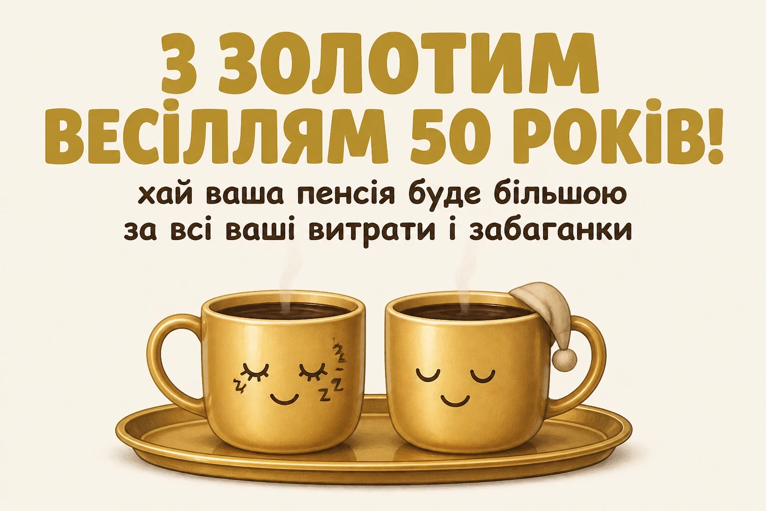 прикольні привітання з золотим весіллям