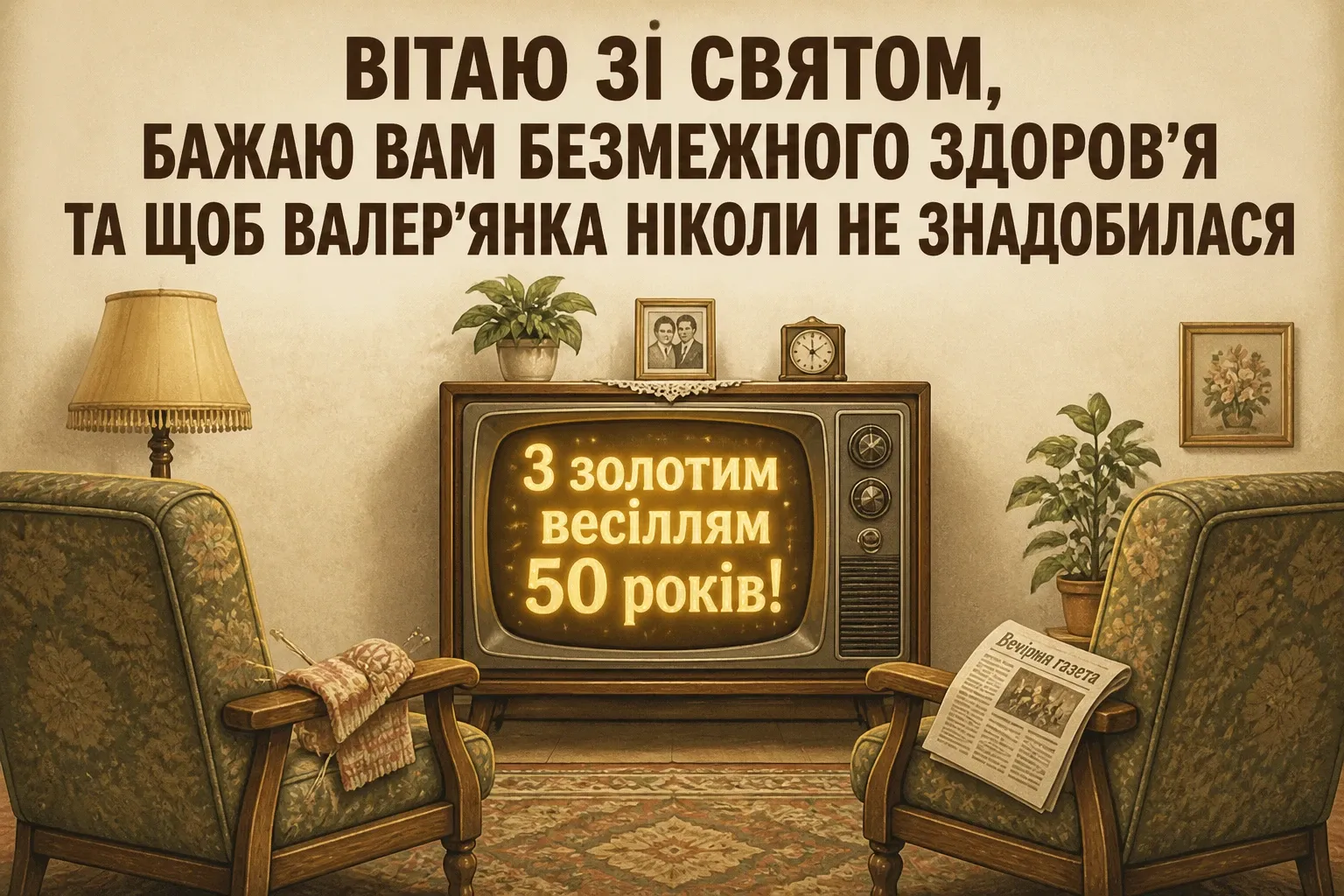 прикольні привітання з золотим весіллям
