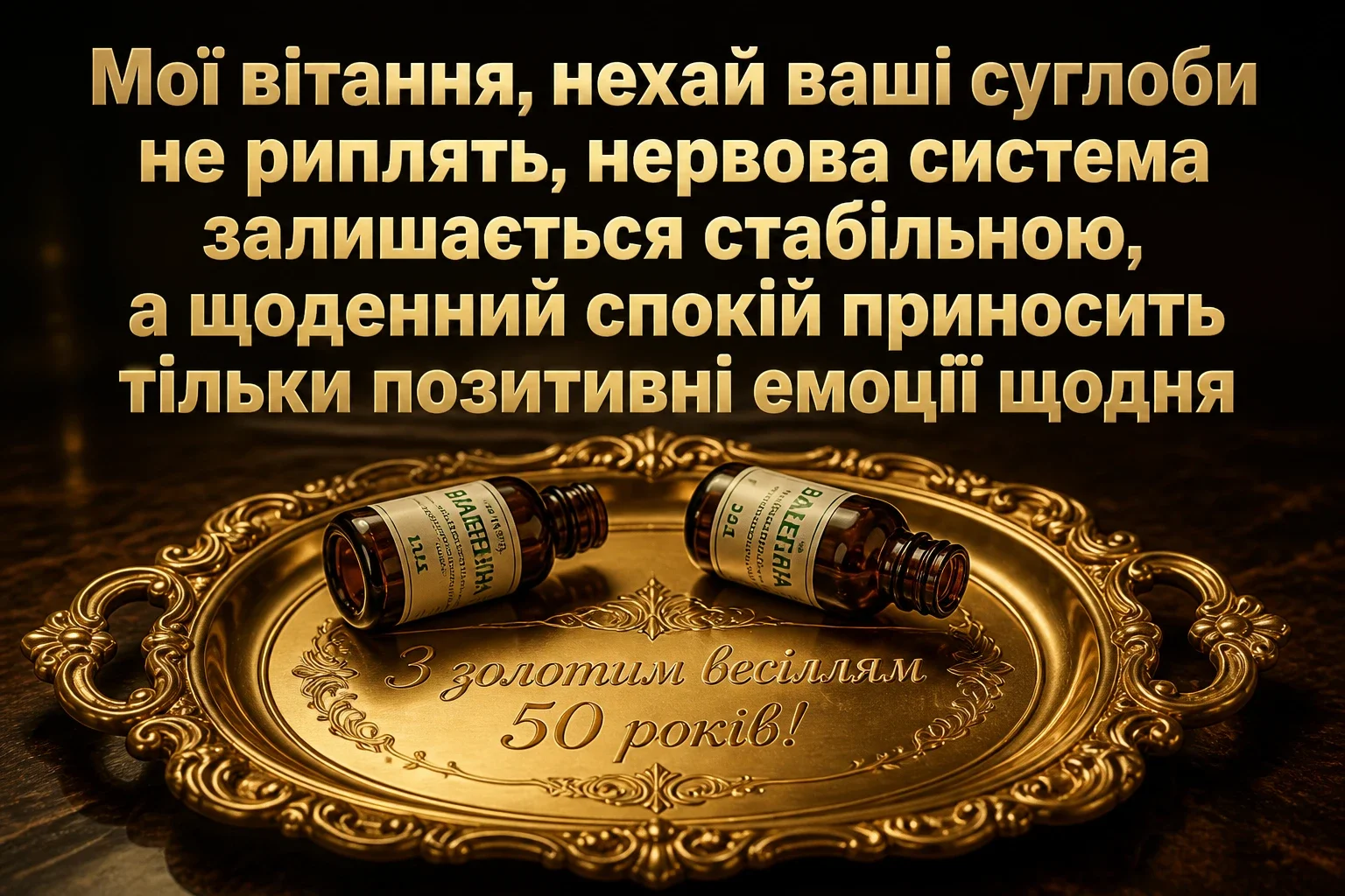 прикольні привітання з золотим весіллям