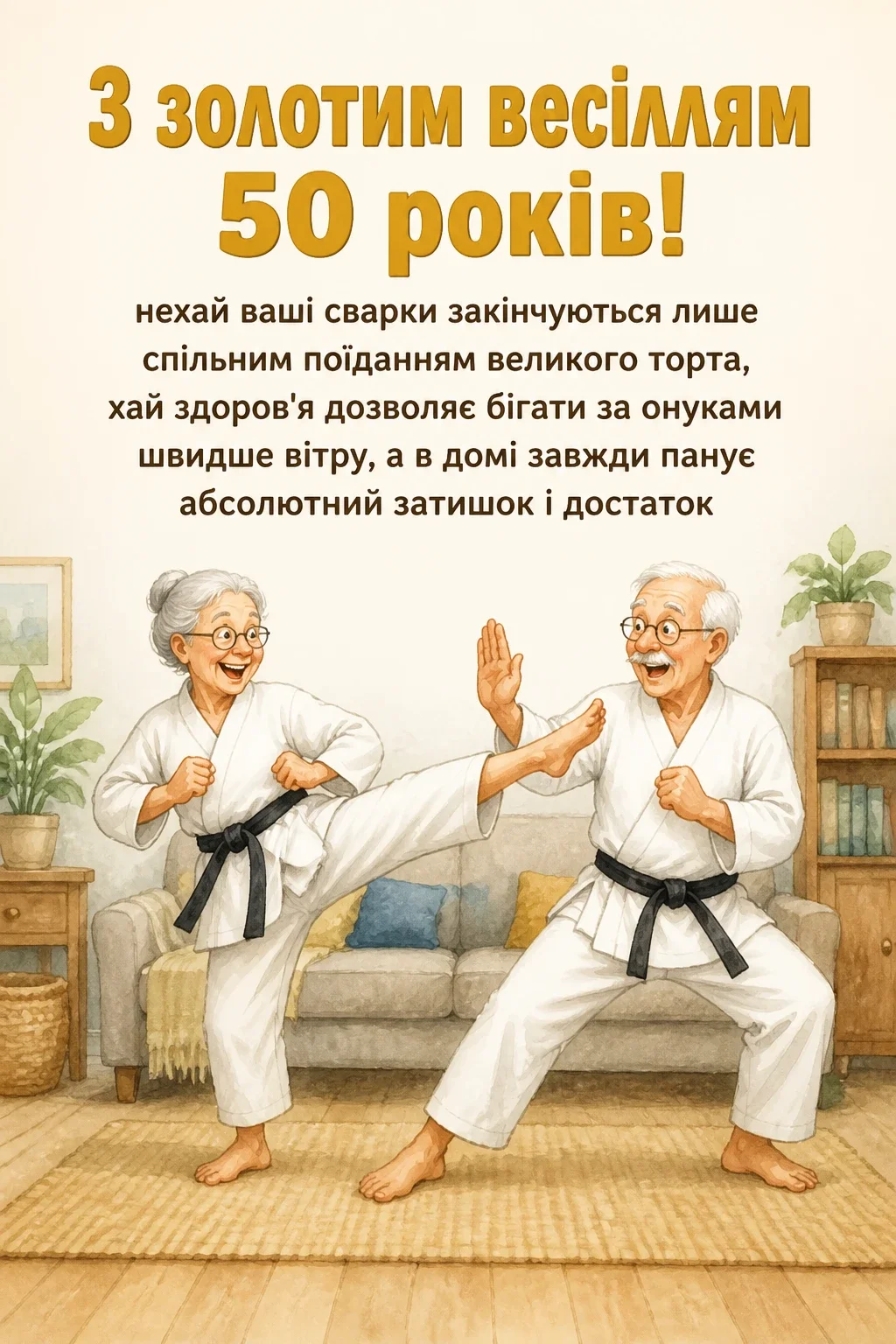 прикольні привітання з золотим весіллям