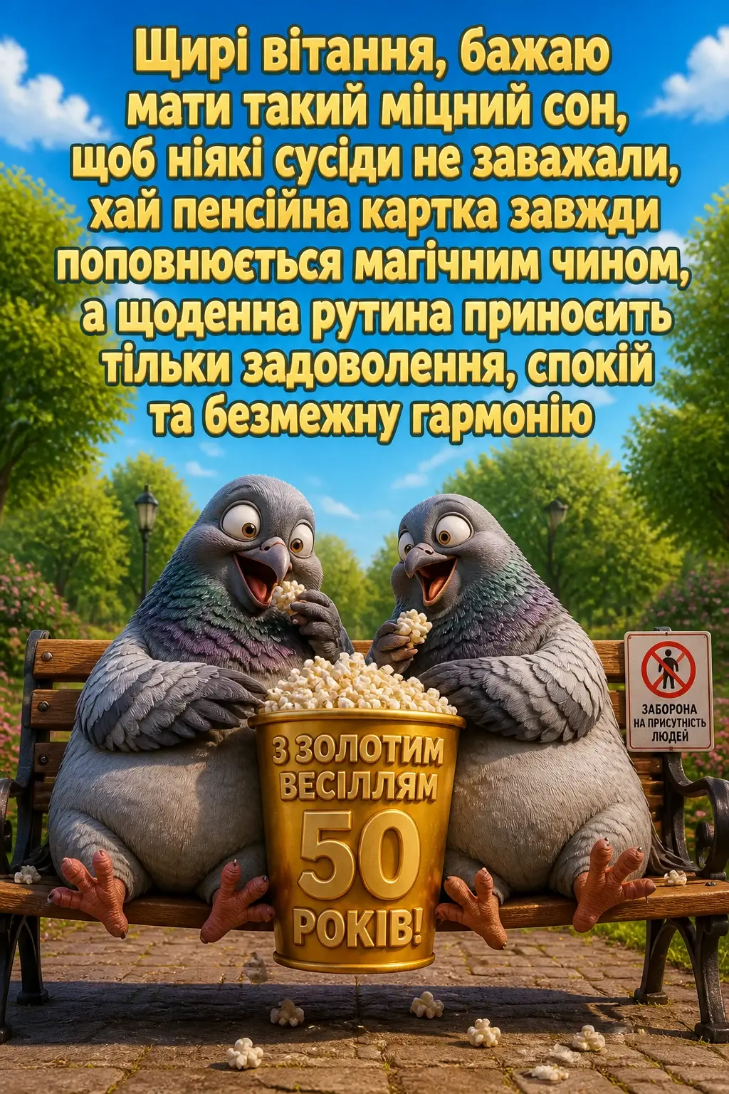 прикольні привітання з золотим весіллям