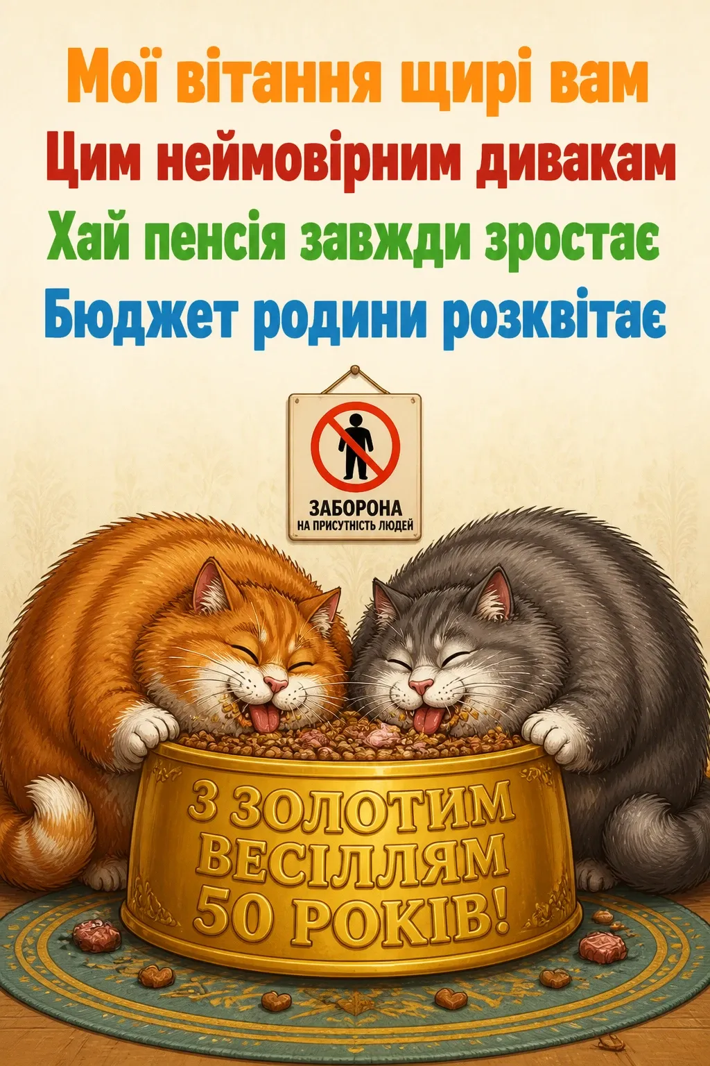 прикольні привітання з золотим весіллям