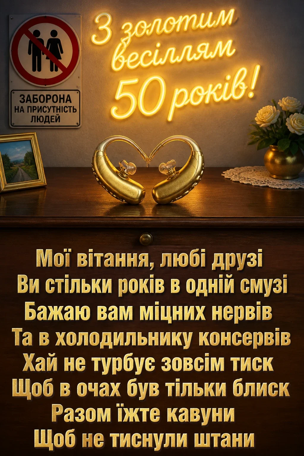 прикольні привітання з золотим весіллям