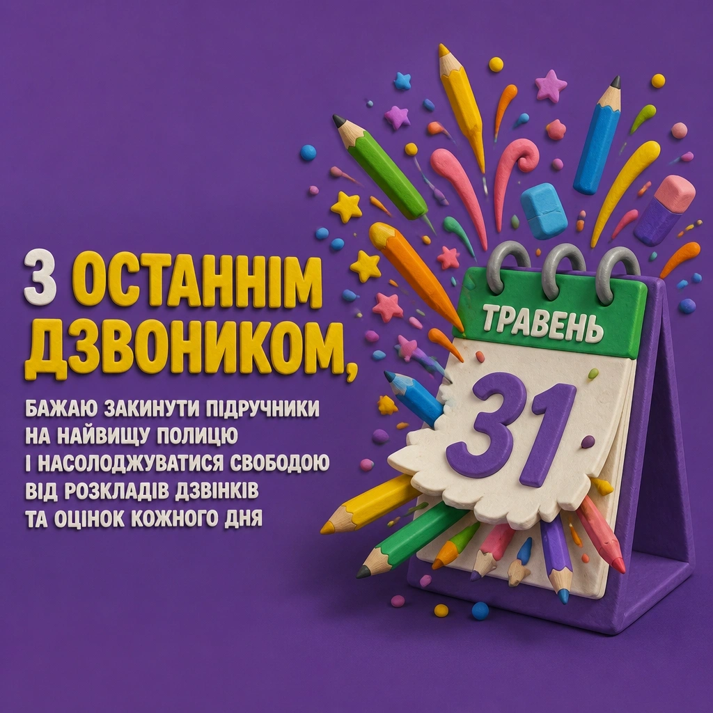 прикольні привітання з останнім дзвоником
