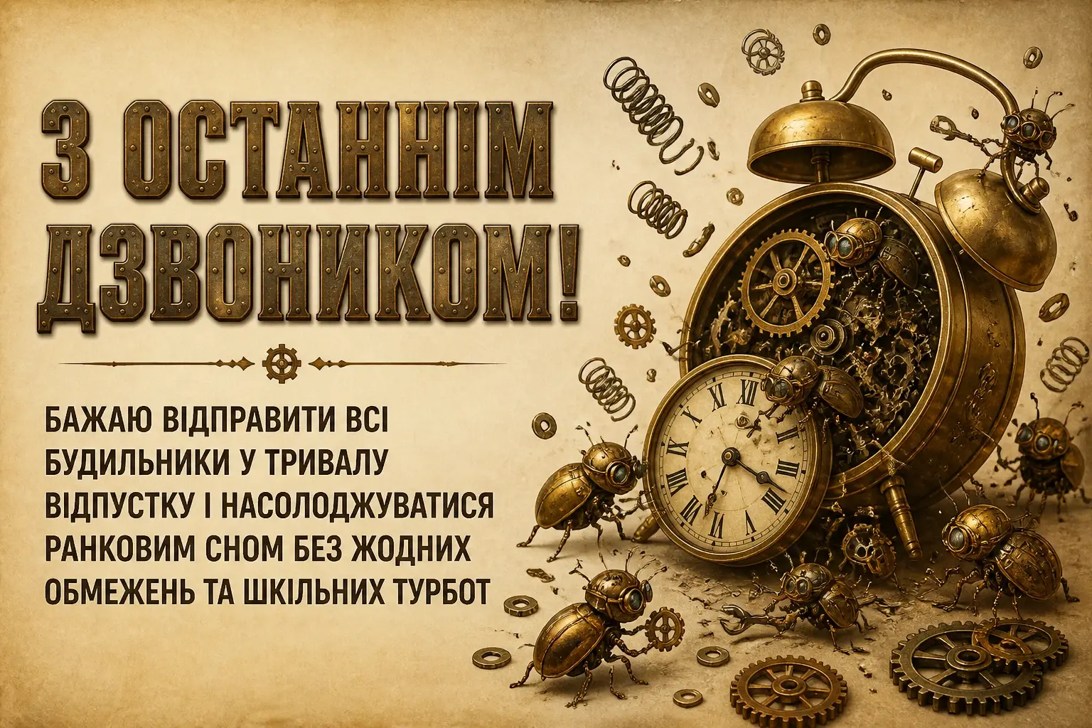 прикольні привітання з останнім дзвоником