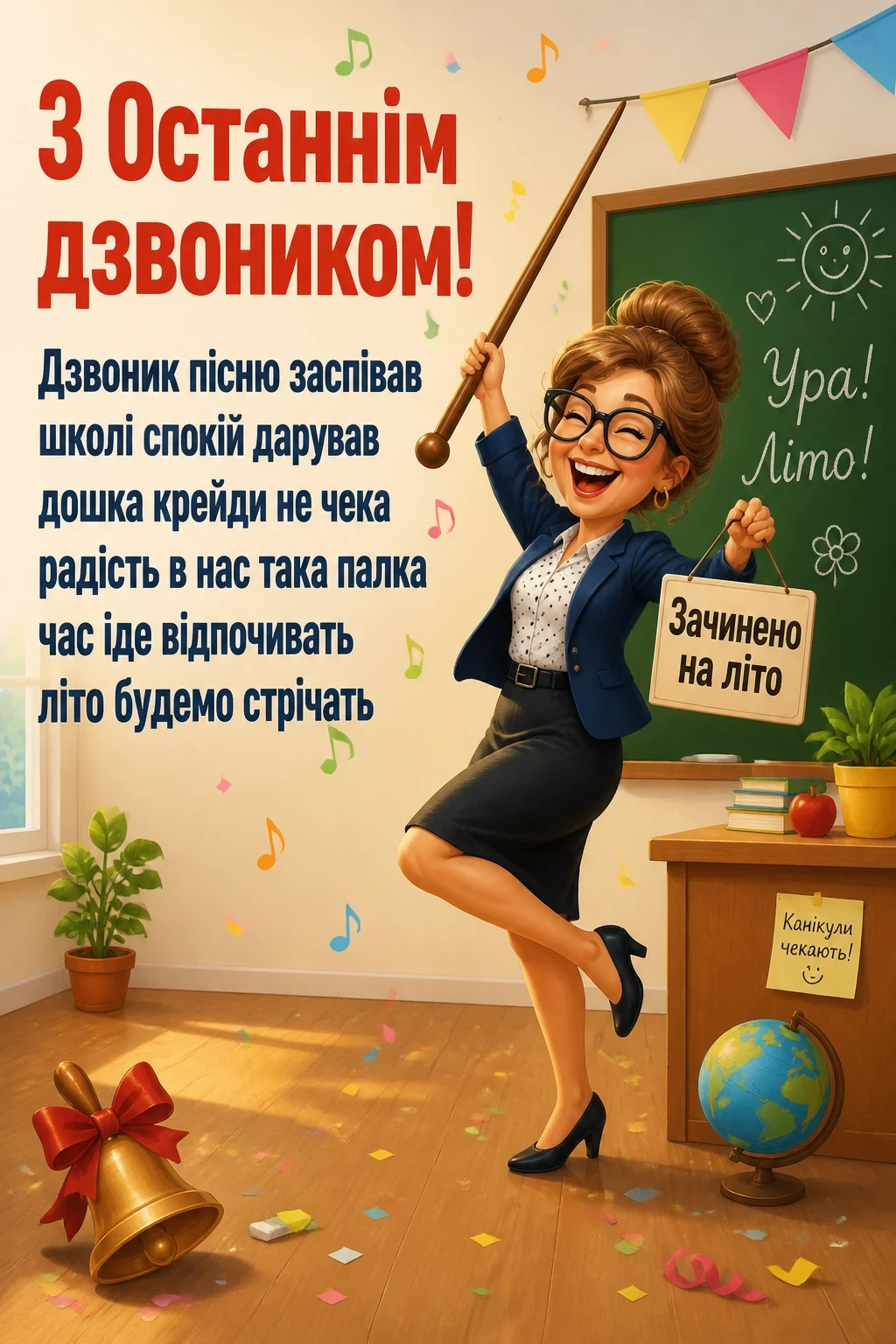 прикольні привітання з останнім дзвоником