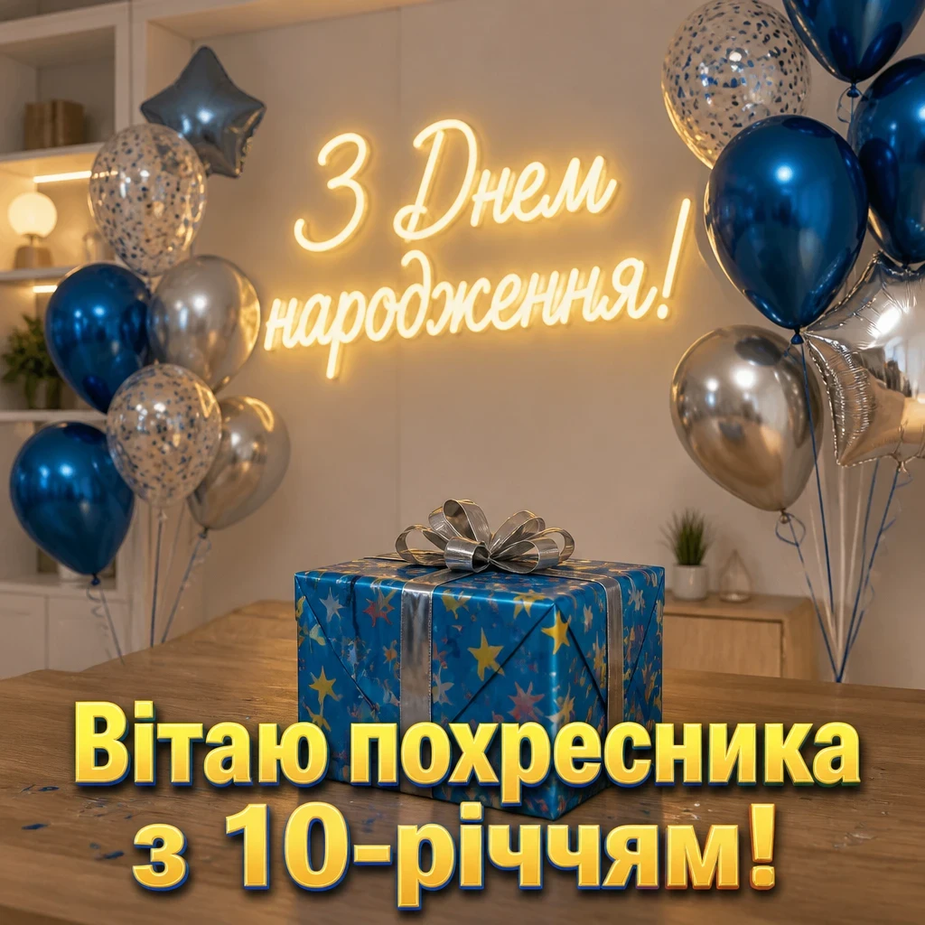 привітання з днем народження для похресника