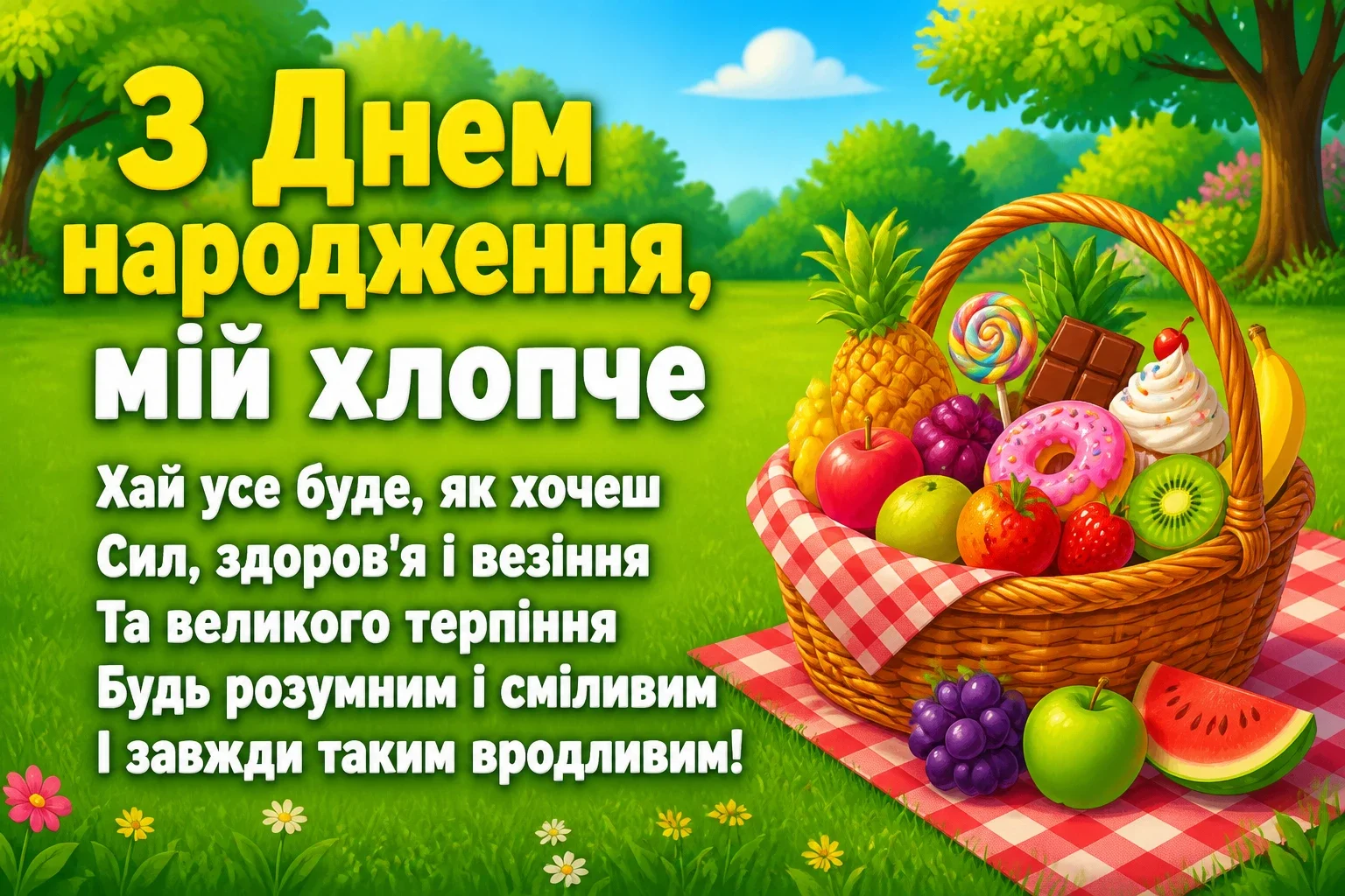 привітання з днем народження для похресника