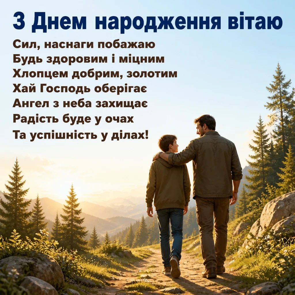 привітання з днем народження для похресника