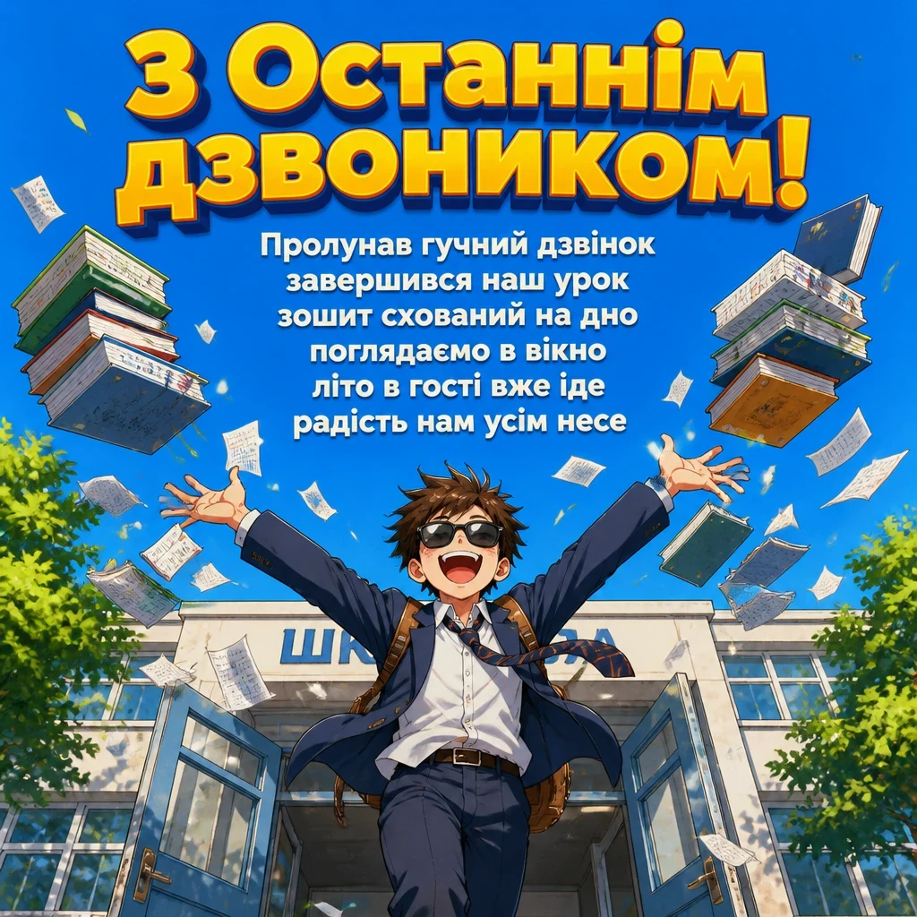 прикольні привітання з останнім дзвоником