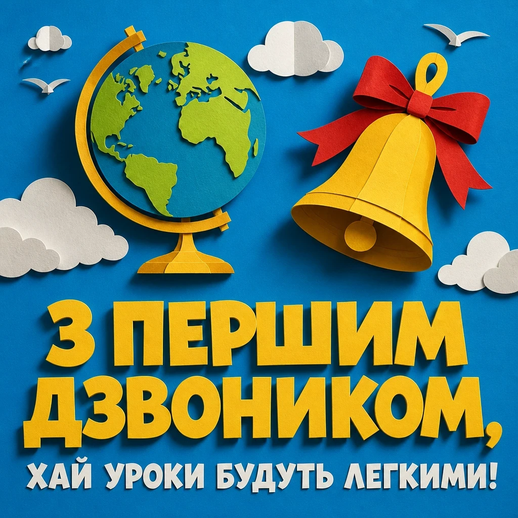першокласнику перший раз у перший клас привітання