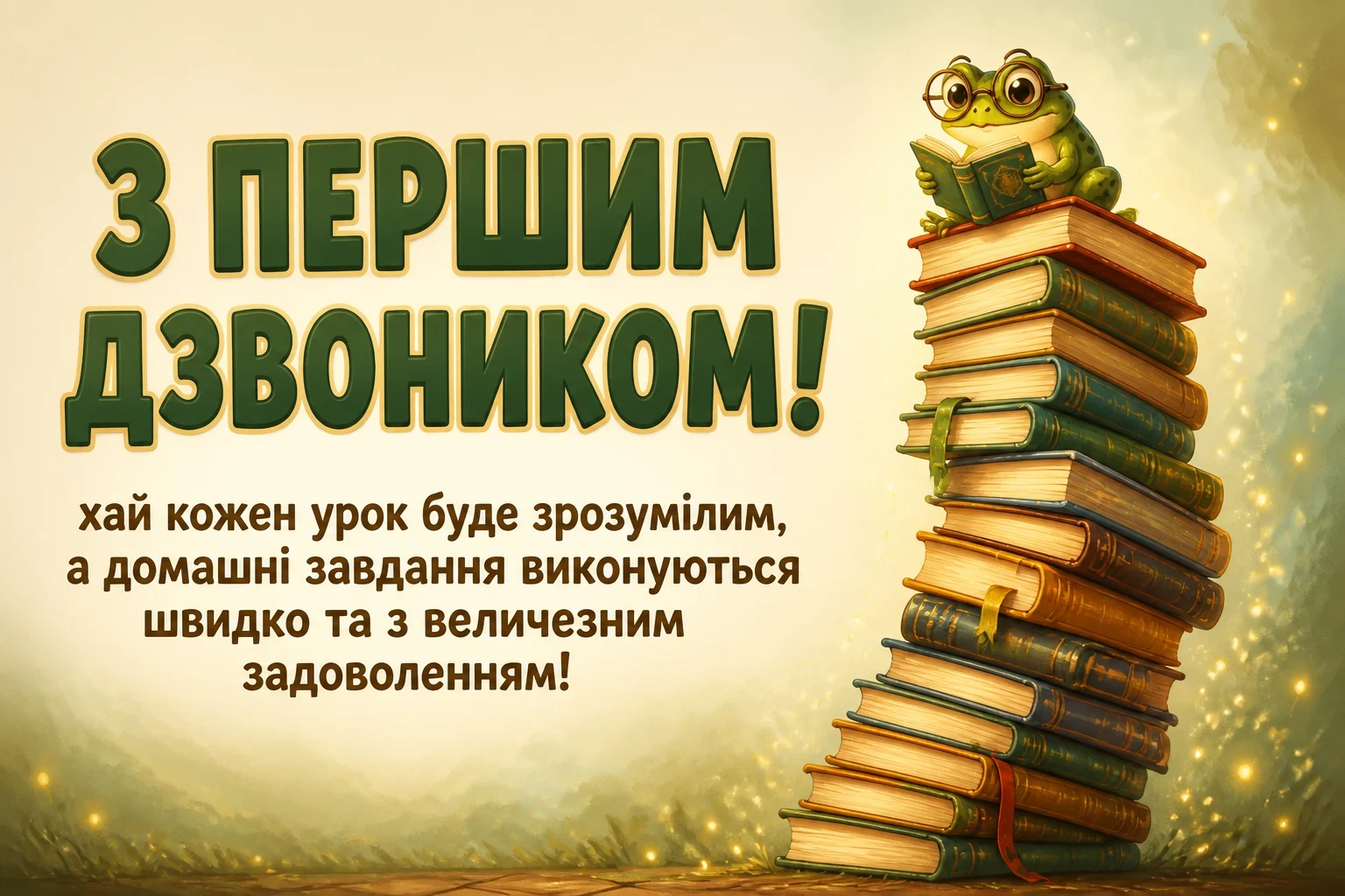 першокласнику перший раз у перший клас привітання