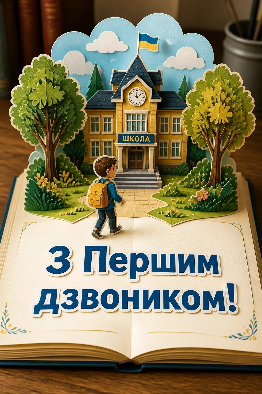 першокласнику перший раз у перший клас привітання