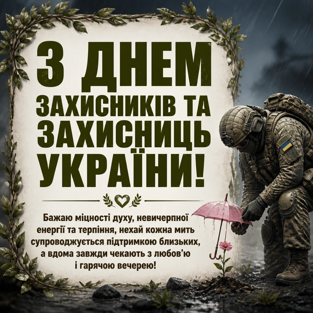 привітання з днем захисників та захисниць україни