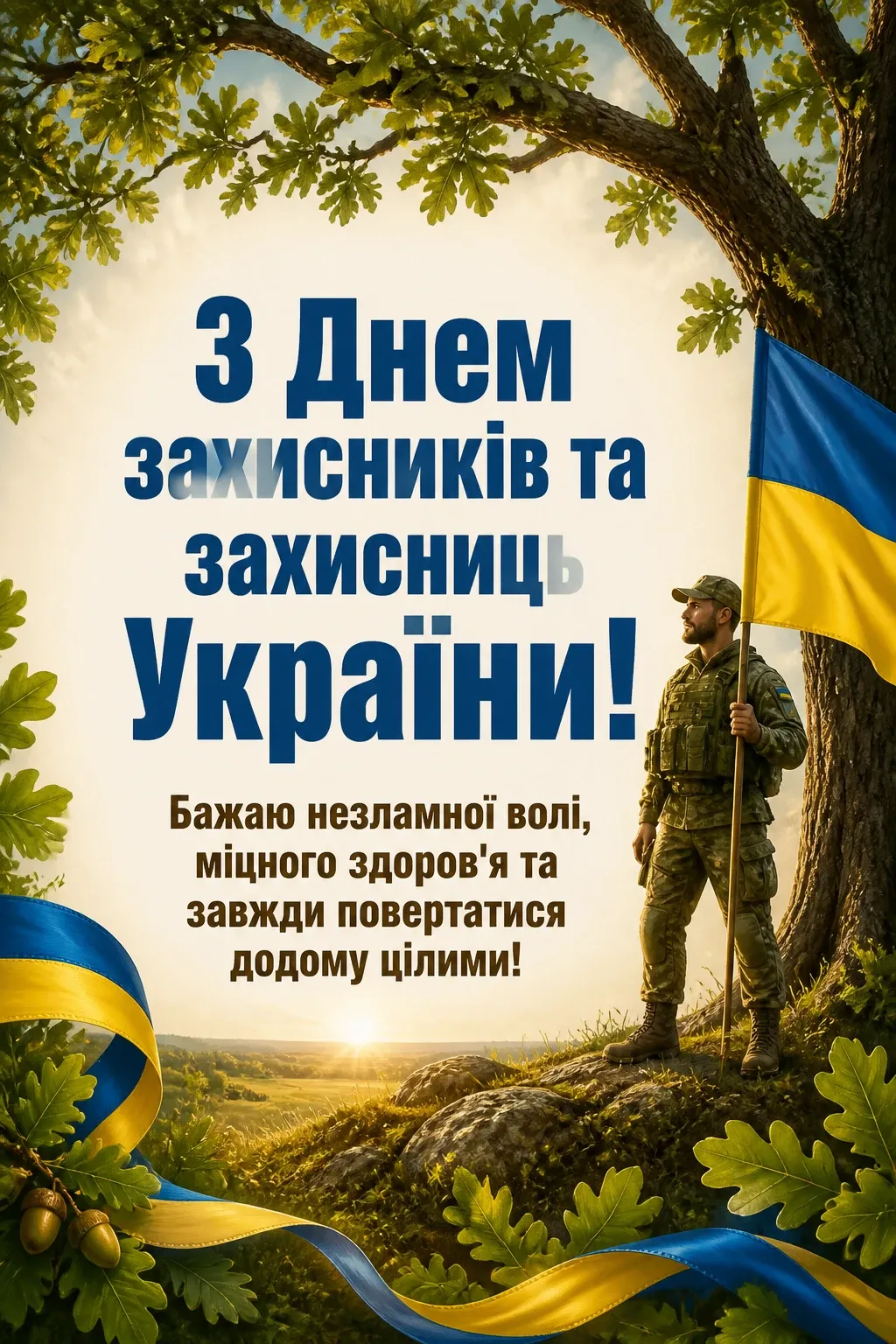 привітання з днем захисників та захисниць україни