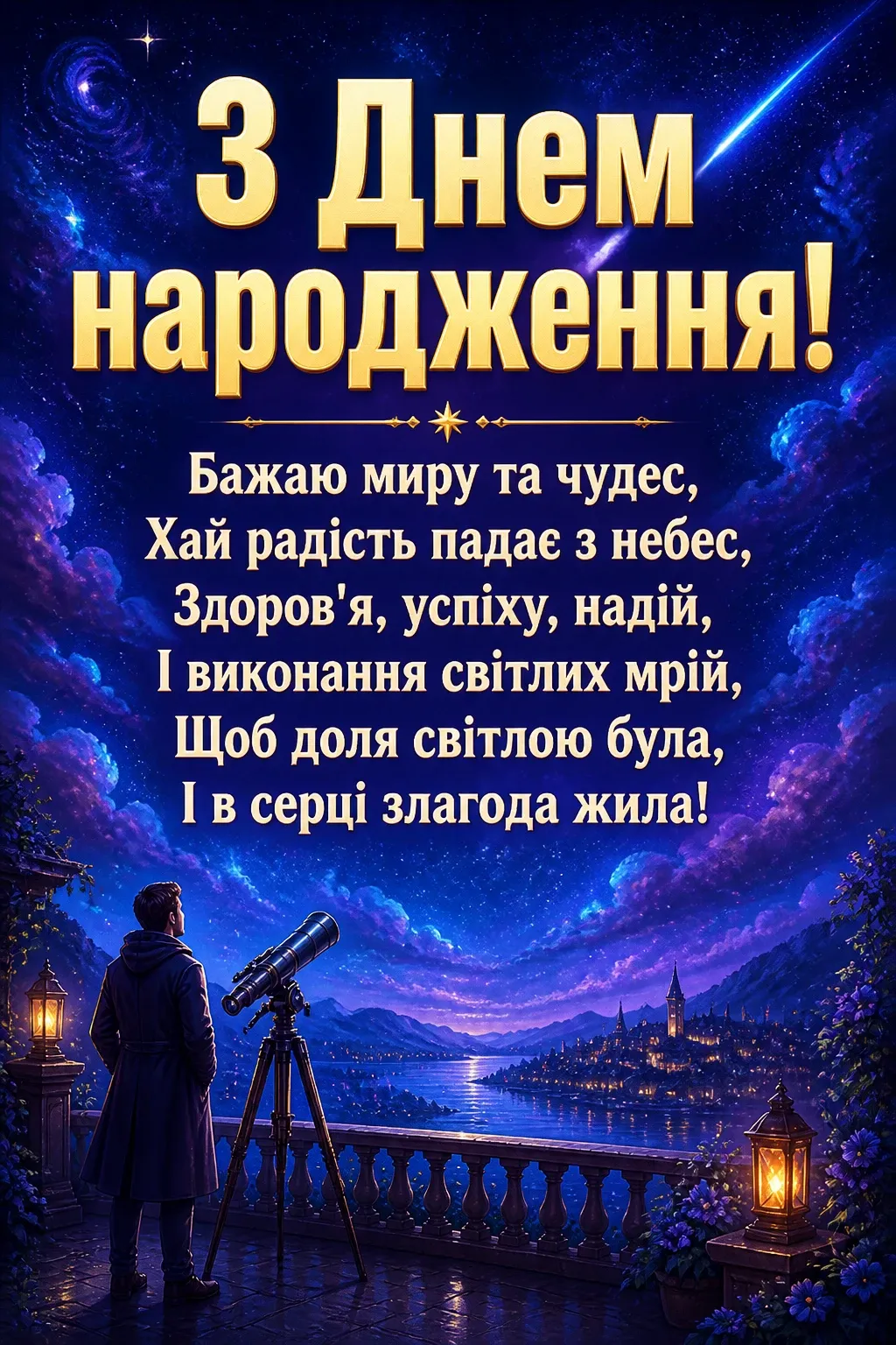 привітання хлопцю з днем народження