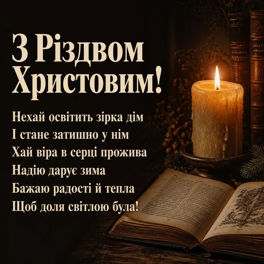 привітання з різдвом христовим листівки привітання з різдвом христовим листівки