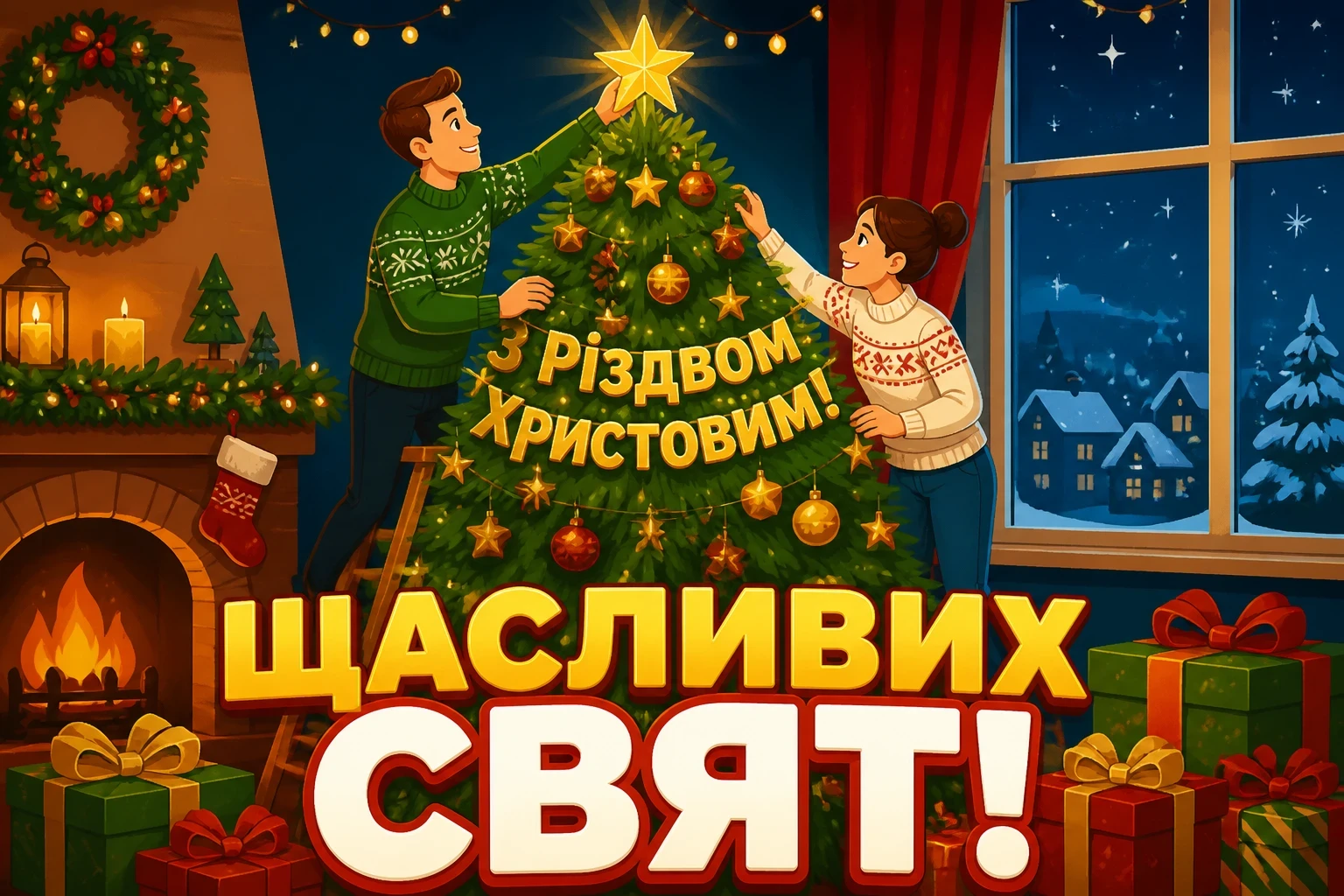 привітання з різдвом христовим листівки привітання з різдвом христовим листівки