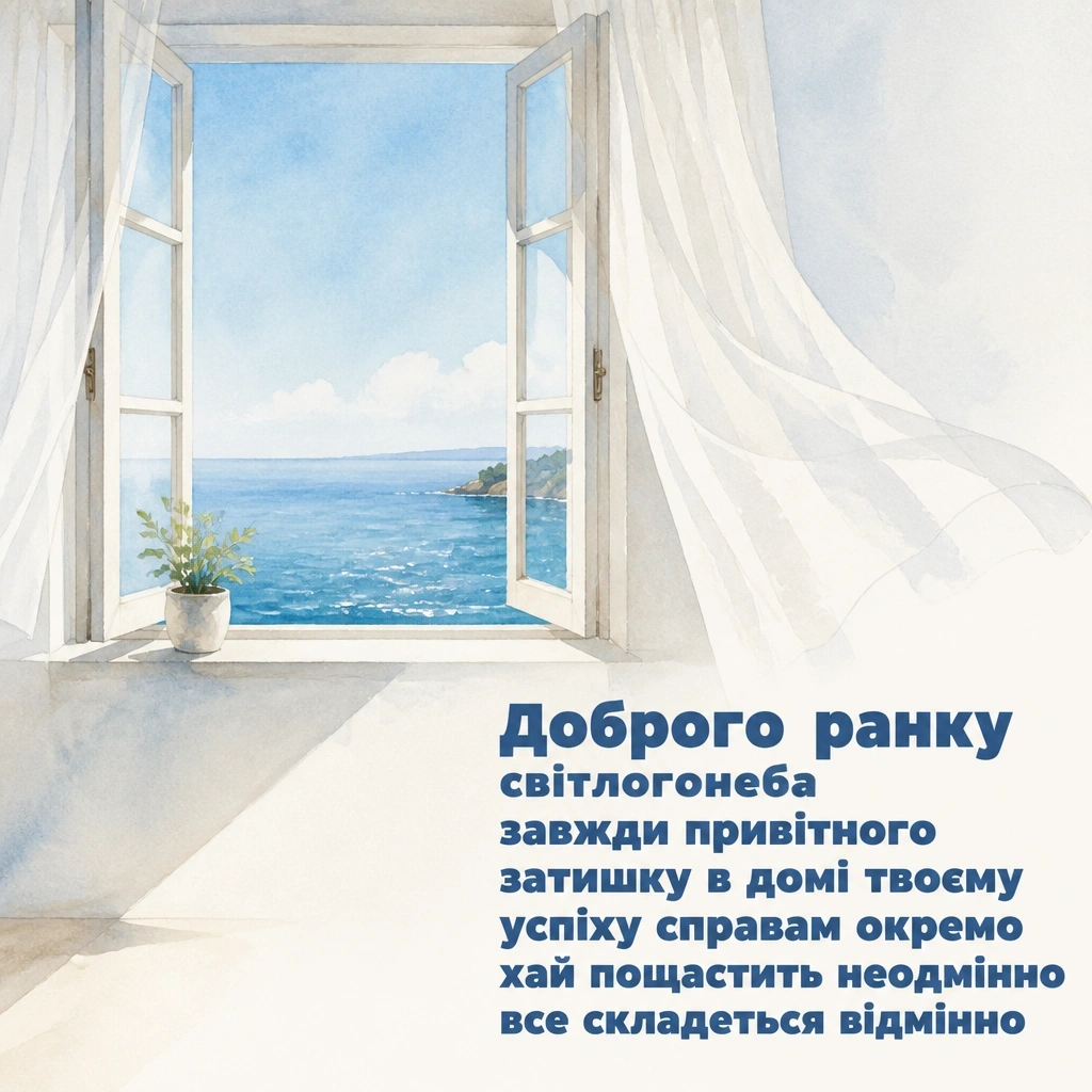 з добрим ранком привітання