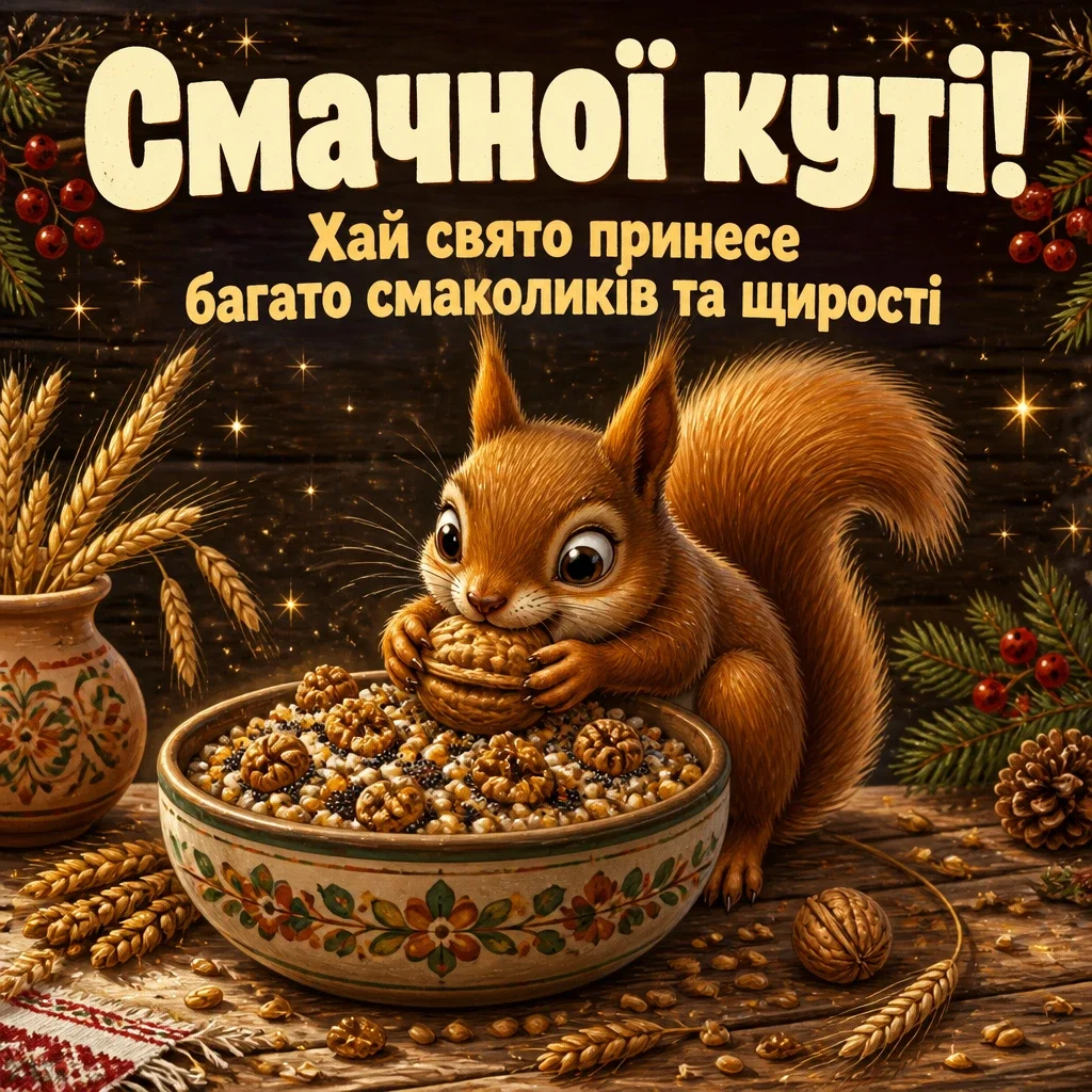 смачної куті привітання