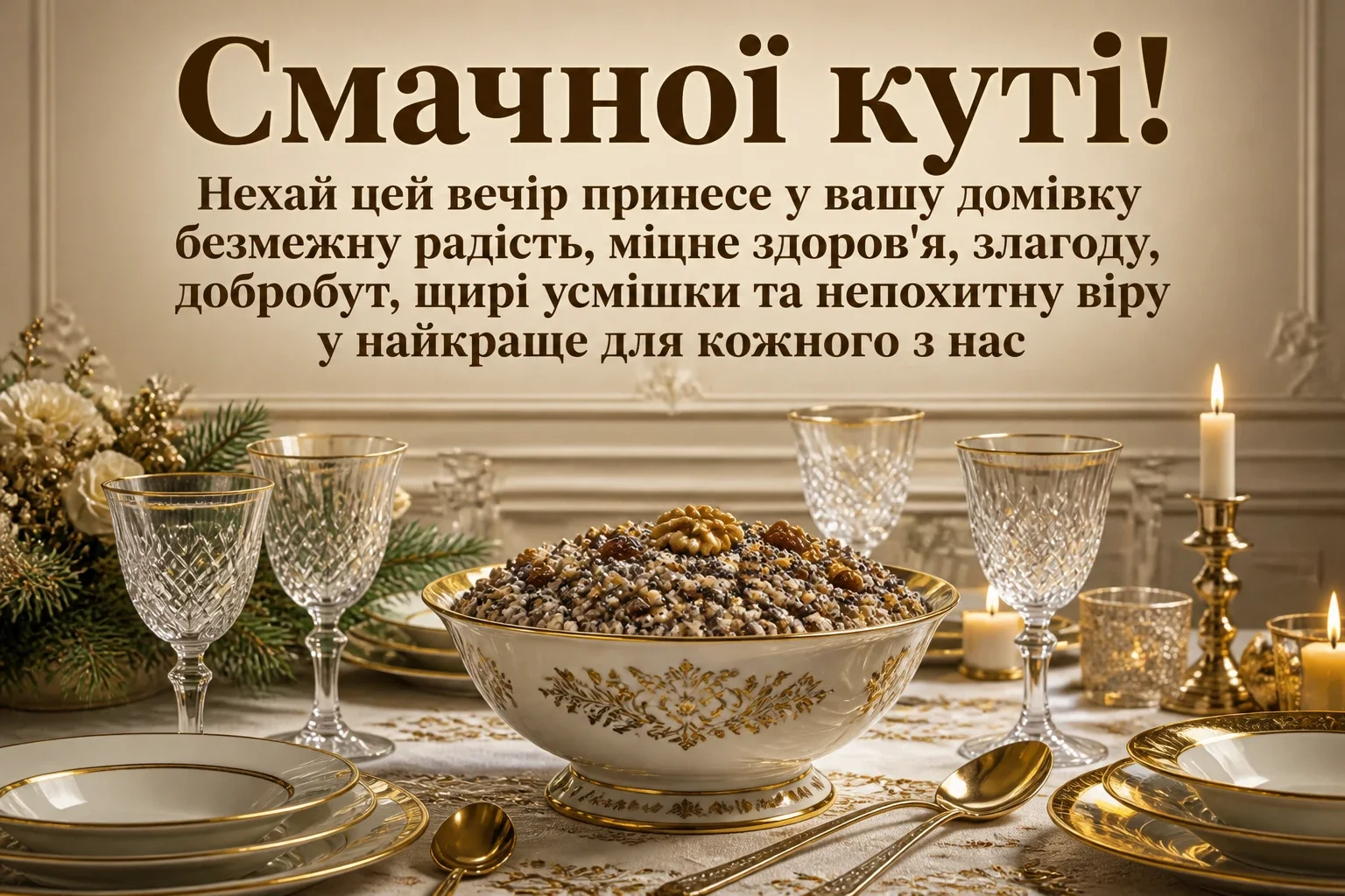 смачної куті привітання