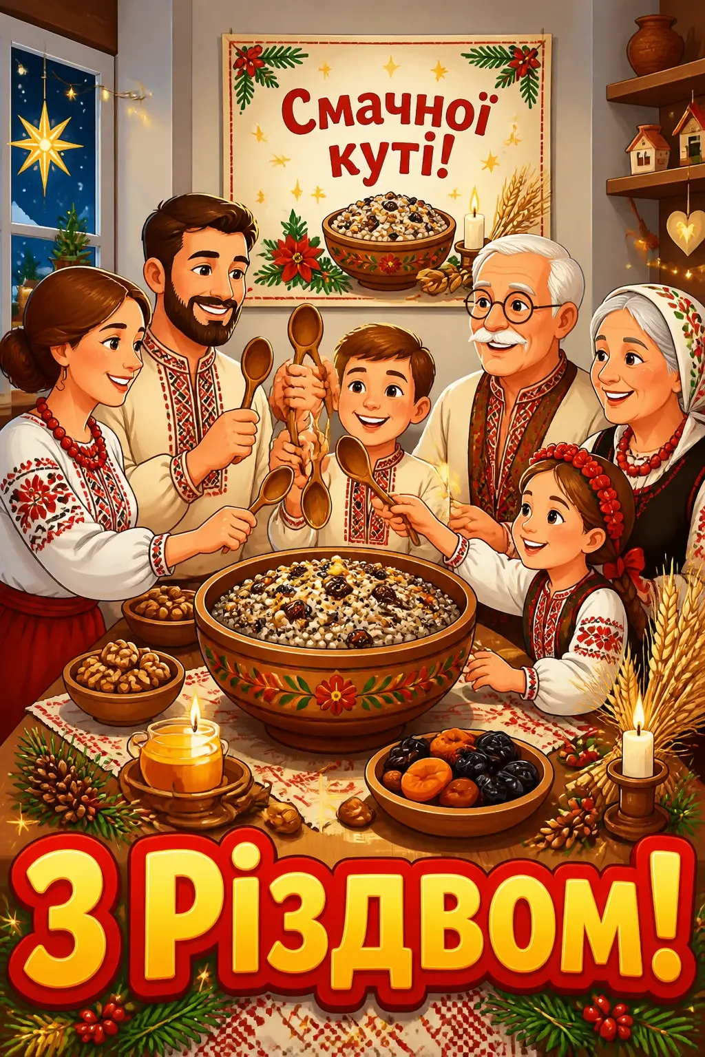 смачної куті привітання