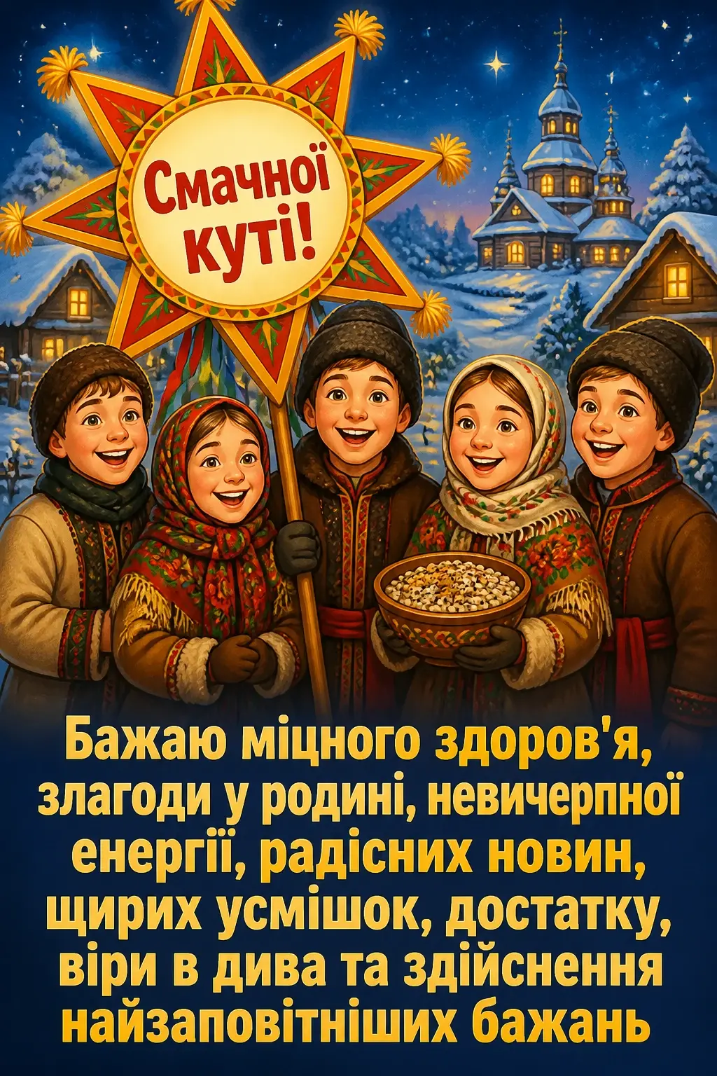 смачної куті привітання