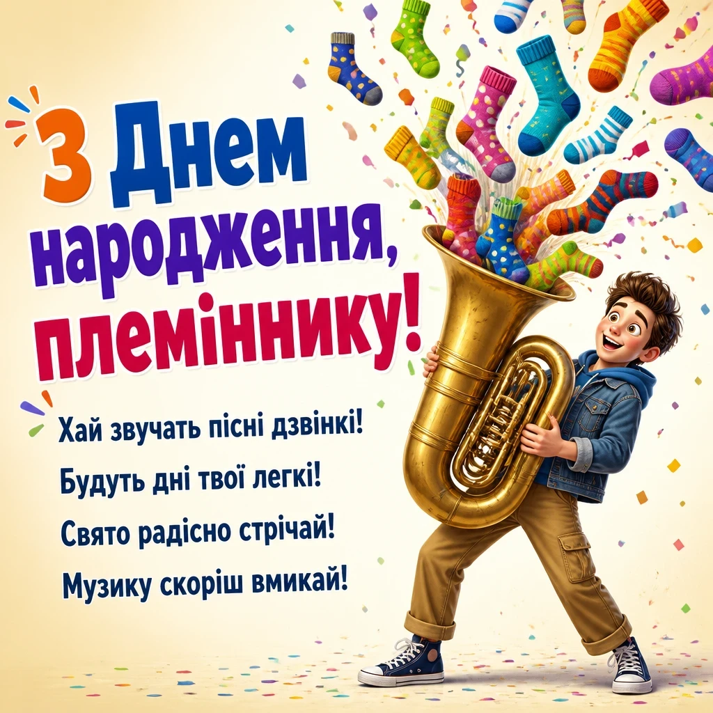 музичне привітання з днем народження племінника