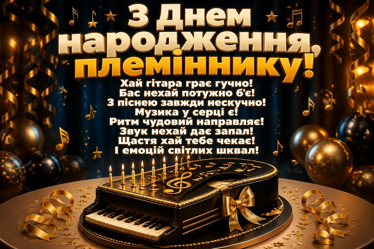 музичне привітання з днем народження племінника