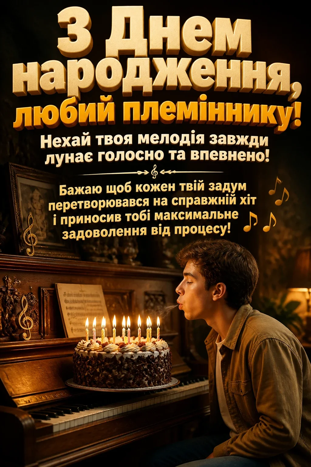 музичне привітання з днем народження племінника