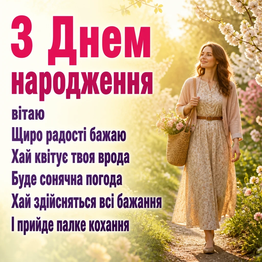 привітання з днем народження гарній жінці привітання з днем народження гарній жінці