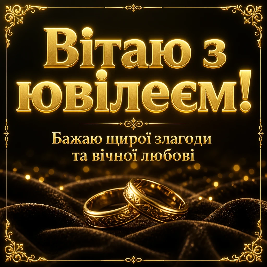 привітання з золотим весіллям своїми словами