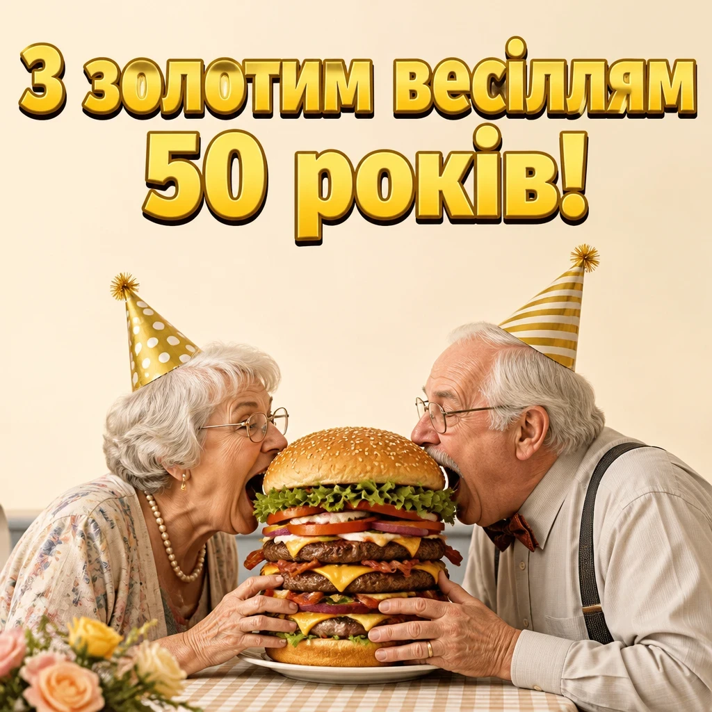 привітання з золотим весіллям своїми словами