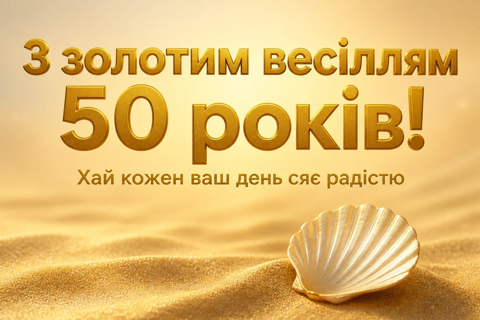 привітання з золотим весіллям своїми словами