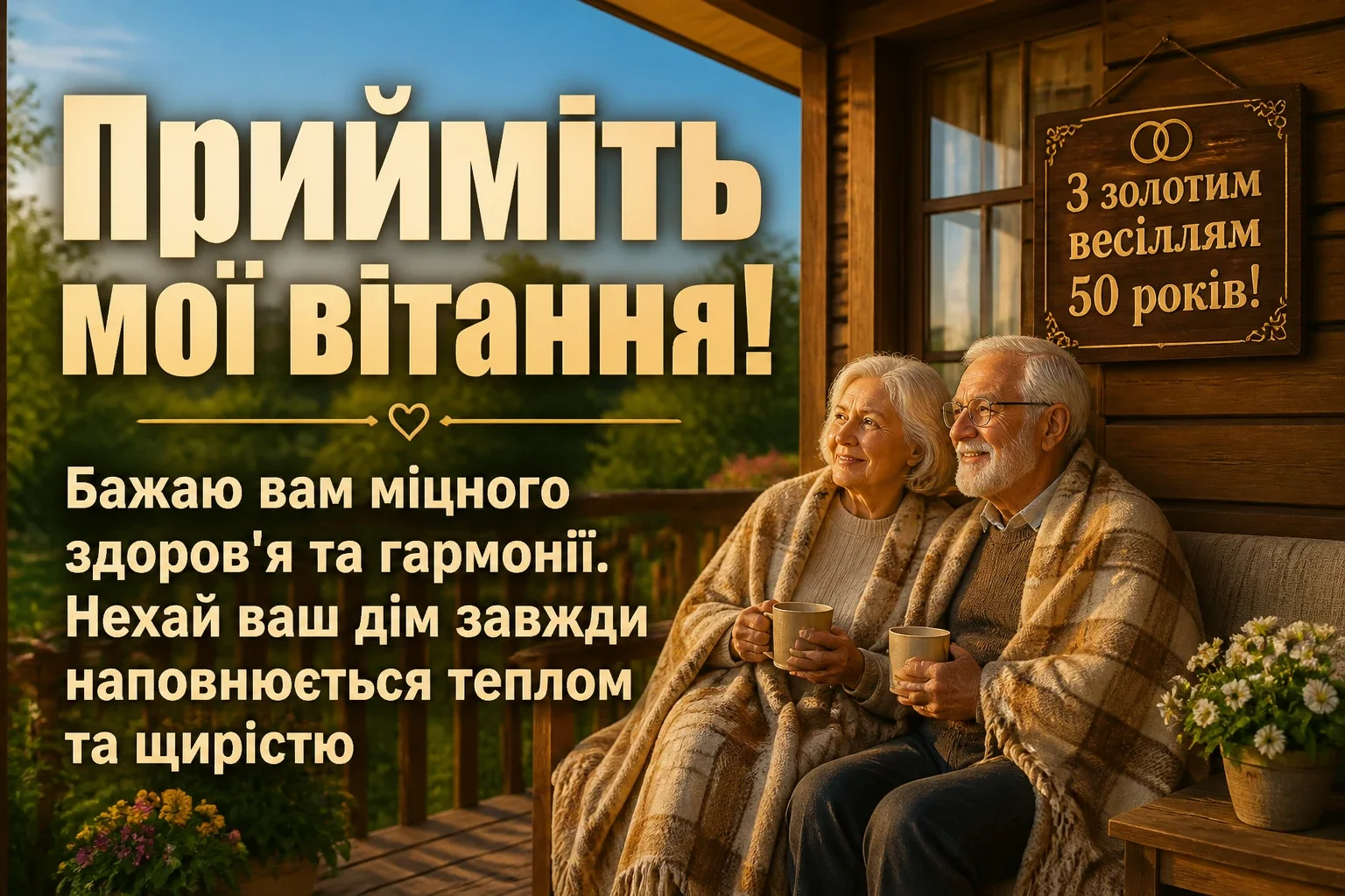 привітання з золотим весіллям своїми словами