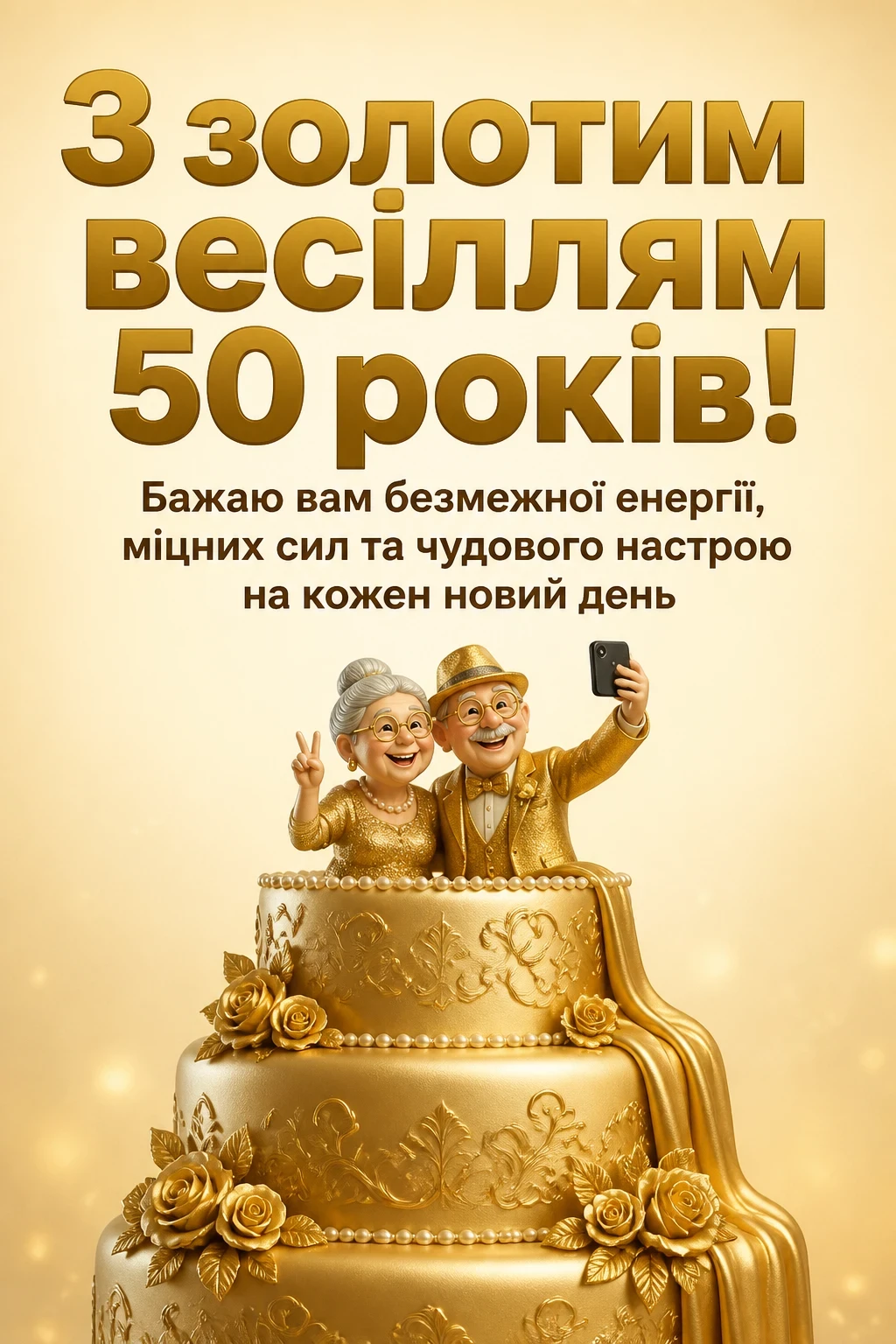 привітання з золотим весіллям своїми словами