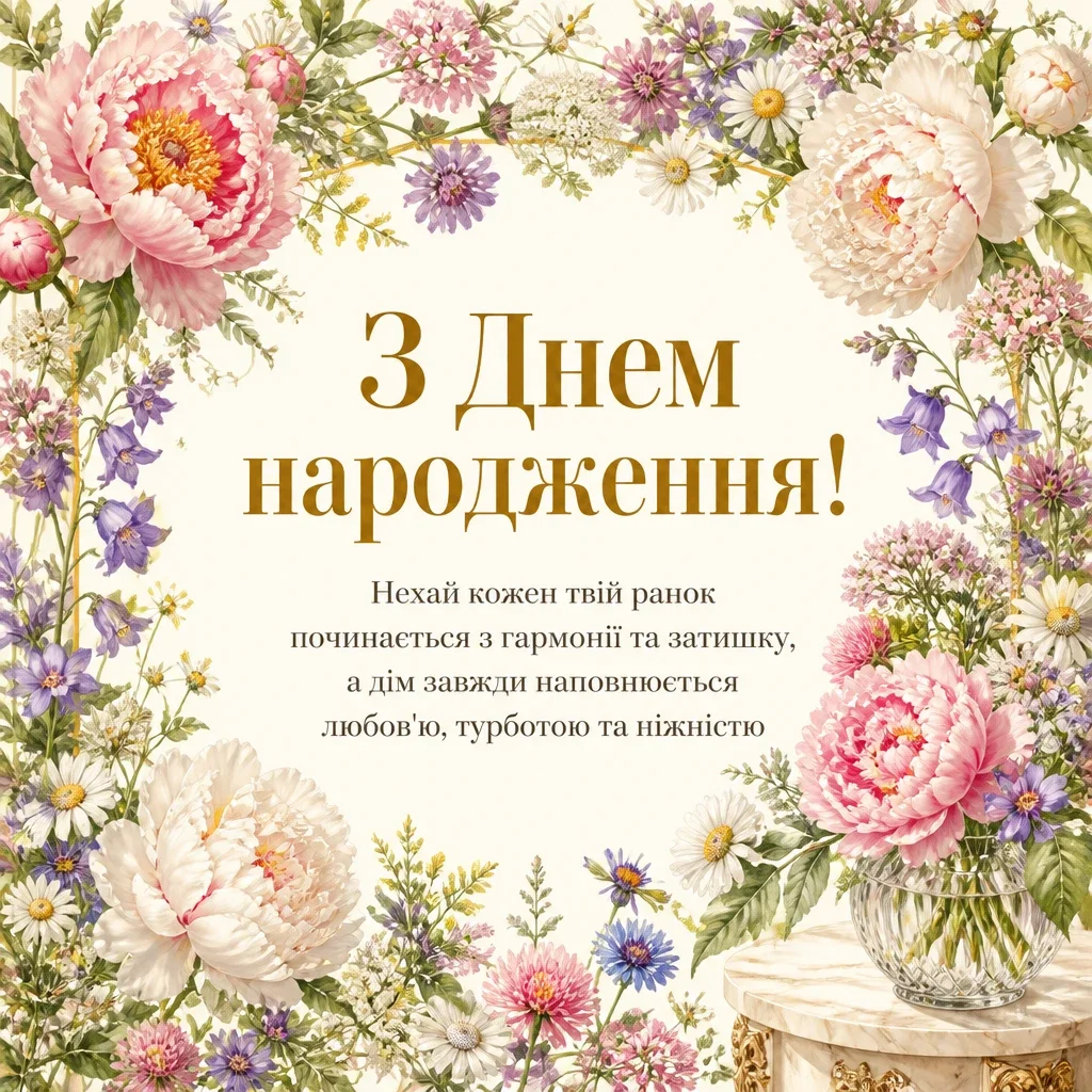 душевне привітання з днем народження