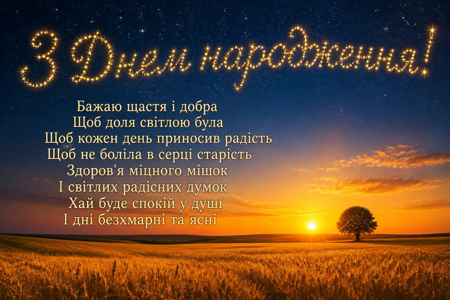 душевне привітання з днем народження