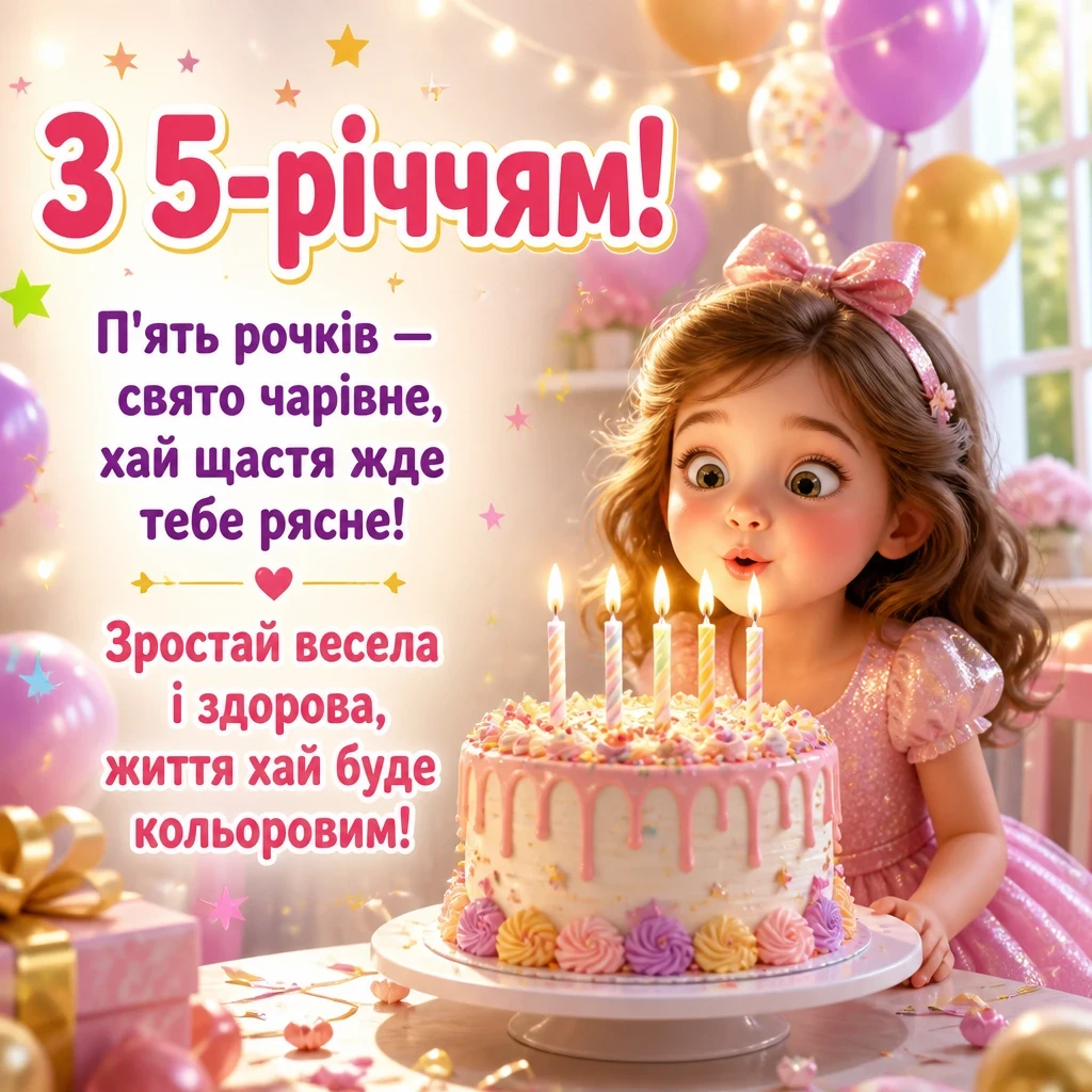 привітання з днем народження дівчинці 5 років у віршах привітання з днем народження дівчинці 5 років у віршах