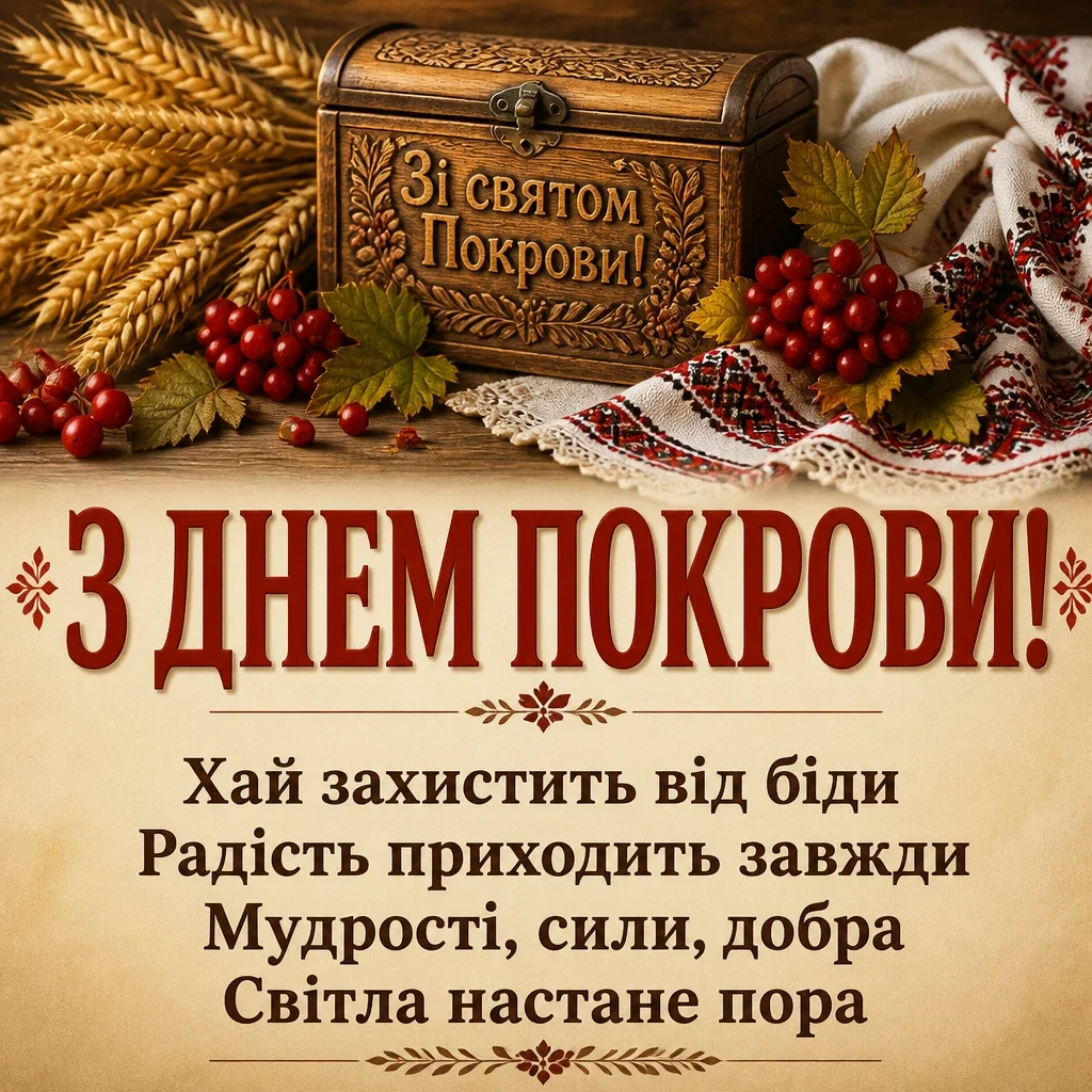 привітання з святом покрови