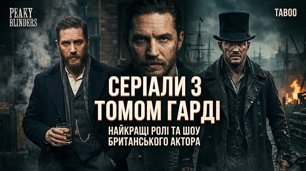 Топ-10 серіалів,0 де знімався Том Харді