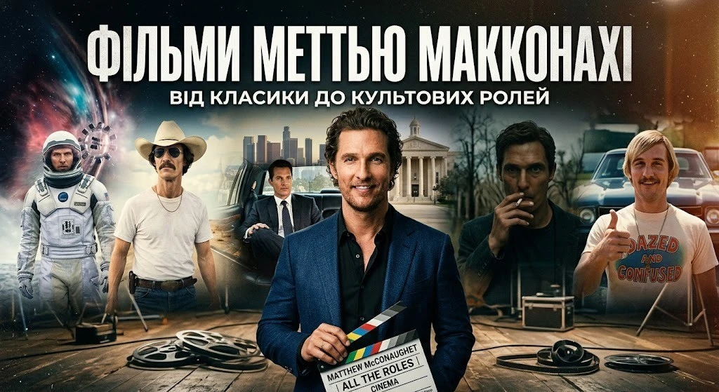 Топ фільми Меттью Макконахі для вечірнього перегляду