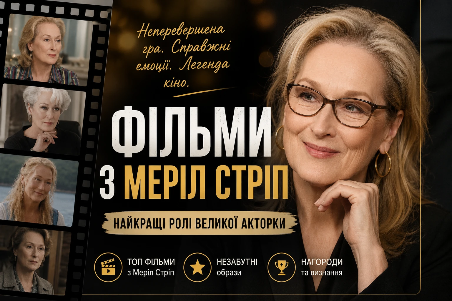 Топ фільмів з Меріл Стріп для домашнього перегляду