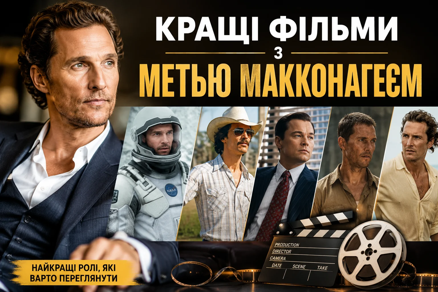 Повний список фільмів Метью МакКонагея з рейтингами